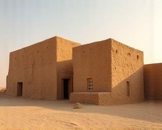 Ancient city architecture on silk road